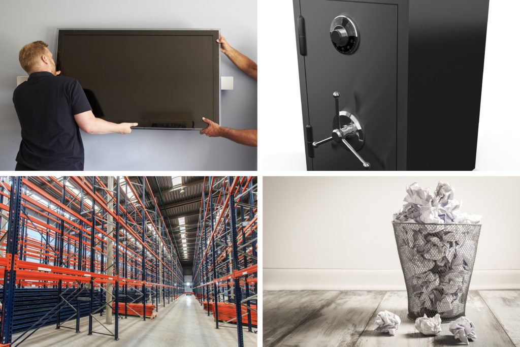 TV Installation, Safe Installation, Warehousing, and Trash Pickup Services